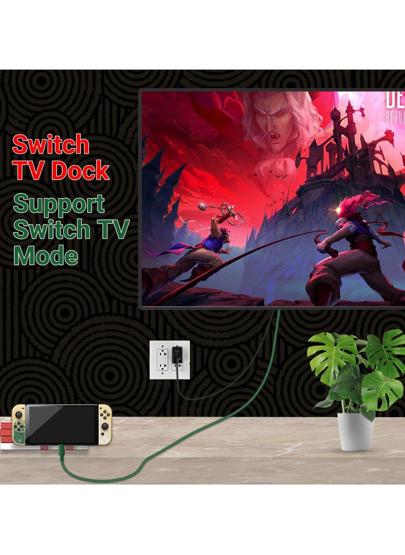 SYOSI SYOSI Type C to HDMI Cable, 4K@30Hz USB-C to HDMI TV Conversion Cable for Switch/Switch OLED/Steam Deck, Type C to HDMI TV Adapter with 100W PD Charging Port Compatibility with Phone/Laptop/Tablet  - Image 4