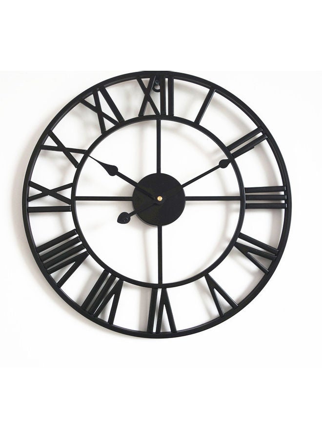 NIBEMINENT Ironwork Wall Clock Black