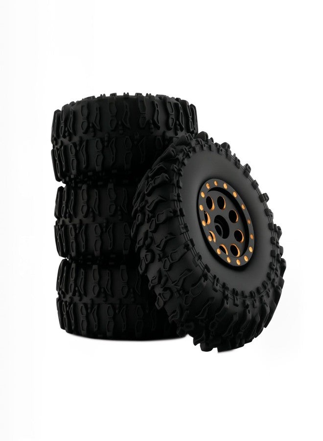 جنوط وإطارات نحاسية من NMNRC مقاس 1 بوصة بنظام تثبيت الإطار، مناسبة لسيارات Axial SCX24 AX24 FMS FCX24 بمقياس 1/24 وTRX4M FCX18 بمقياس 1/18، قطع غيار مُحسّنة - Image 1