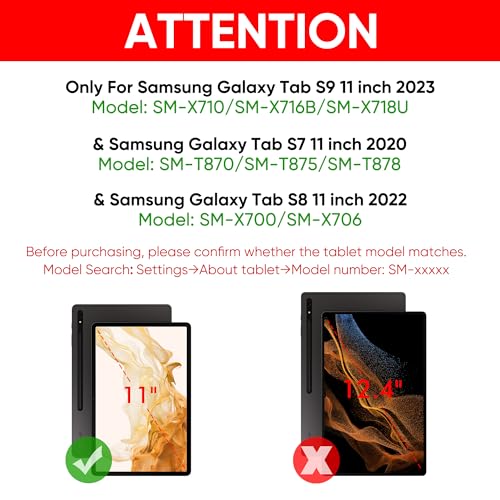 doqo for Samsung Galaxy Tab S10 FE/S9/S9 FE/S8/S7 Keyboard case 11 inch, Magnetic Case with Keyboard with Touchpad Wireless Backlit Floating Cantilever Stand, Slim Protective Cover Folio (Off wihite) - Image 2