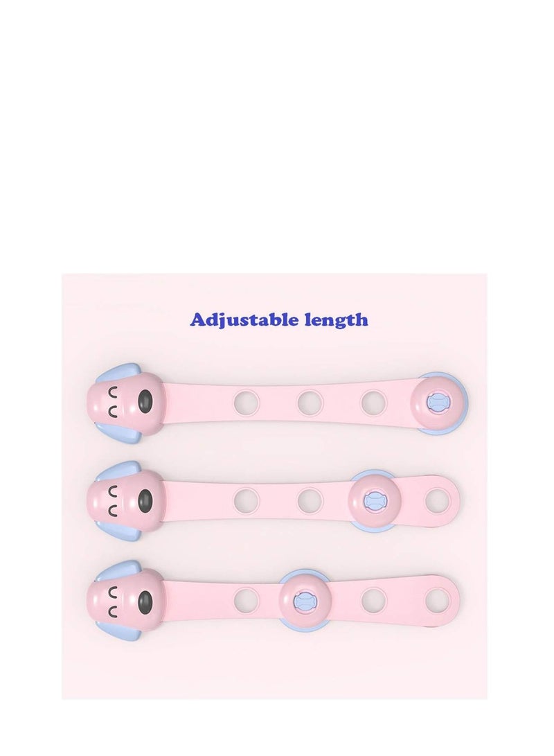 Y&D Child Safety Cupboard Locks, 14Pcs Adjustable Baby Proofing Cabinet Strap Locks  - Image 5