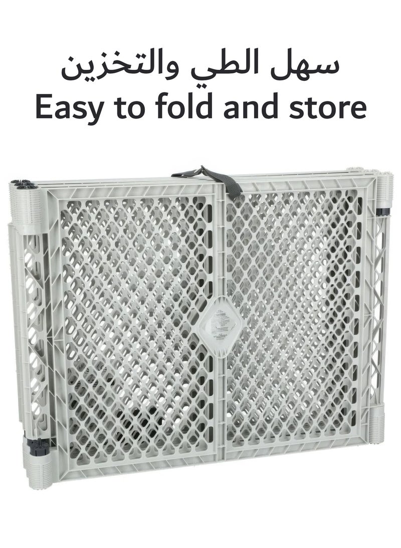 6-Panel Baby Play Yard is easy to set up, providing a safe play area anywhere. It is freestanding for added convenience - Image 3