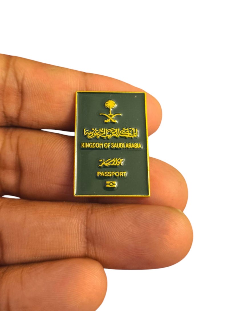 3 Pieces of Saudi Passport Shape Metal Sticker for Mobile or Any Smooth Surface  - Image 3
