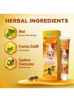 Sumifun Meniscus Pain Relief Ointment, Bee Venom Cream for Joint Shoulders Neck Waist and Legs, Propolis Professional Gel, Relieve Discomfort of Bones and Joints 20g  - Image 2