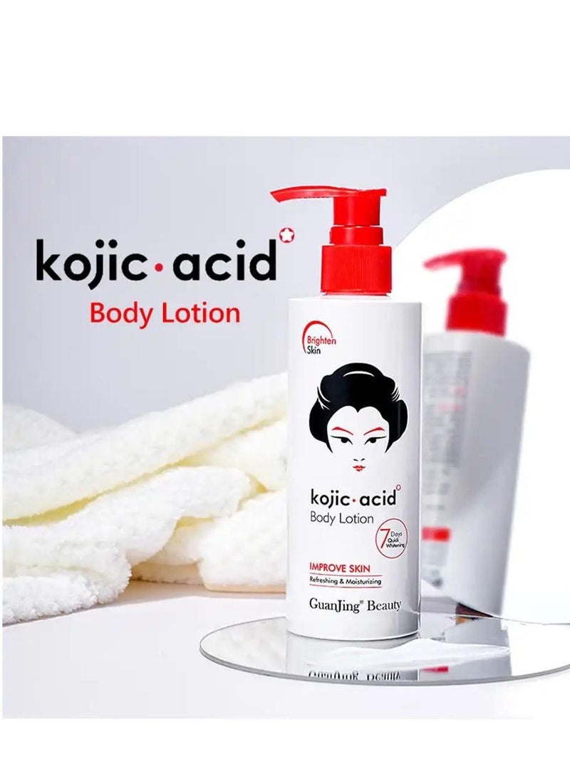 Kojic Catastrophic Kojic Acid Body Lotion 230g Refreshing Melanin Removal Body Lotion Moisturizing Skin Improvement - Image 4