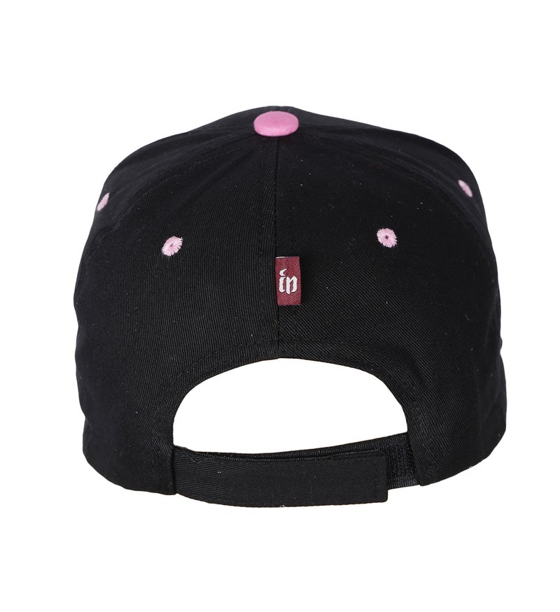 FabSeasons Black Cotton Casual Snapback Hat, Hiphop Caps and Flat Cap & Hat - Image 3