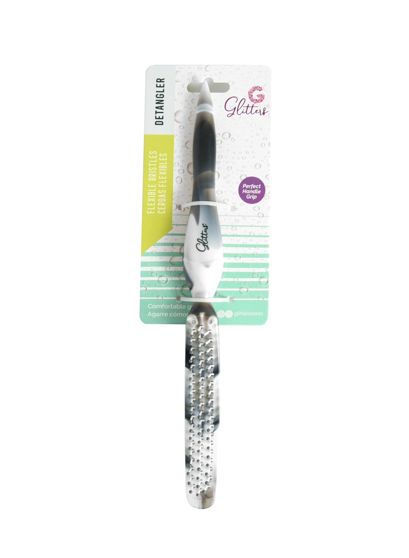 Glitters Hair Brushes for Men Women, Hole Design Hair Blow Drying Styling Brush Curve Brush Barber Brush for Long, Thick, Thin, Curly Hair, Slicked-back Hair - Image 3