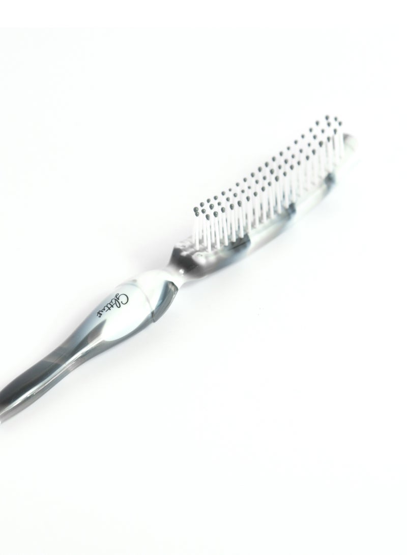 Glitters Hair Brushes for Men Women, Hole Design Hair Blow Drying Styling Brush Curve Brush Barber Brush for Long, Thick, Thin, Curly Hair, Slicked-back Hair - Image 2