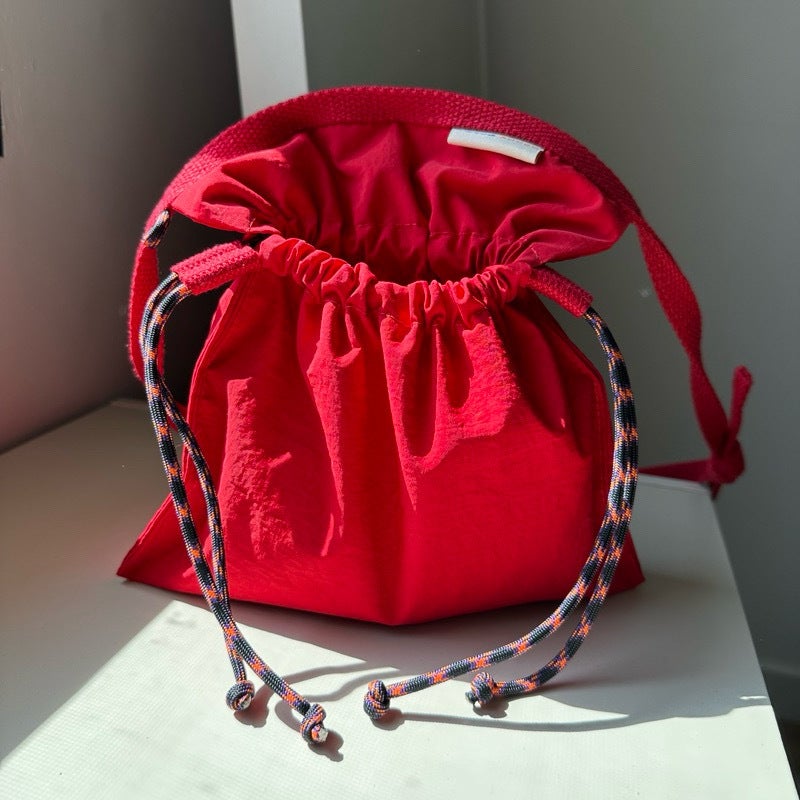 Thai Designer Drawstring Crossbody Bag for Women - Image 4