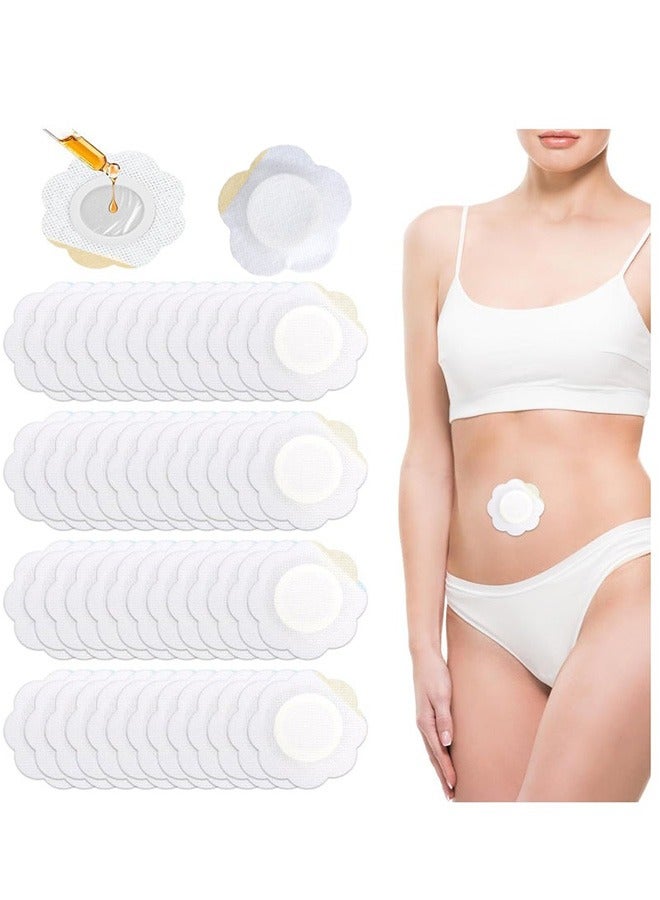 Generic 50pcs Castor Oil Pack Wrap for Belly Button, Self-Adhesive High Water Absorption Castor Oil Belly Button Wrap Waterproof Oil-Proof Castor Oil Pack Wrap Oil Not Included  - Image 1