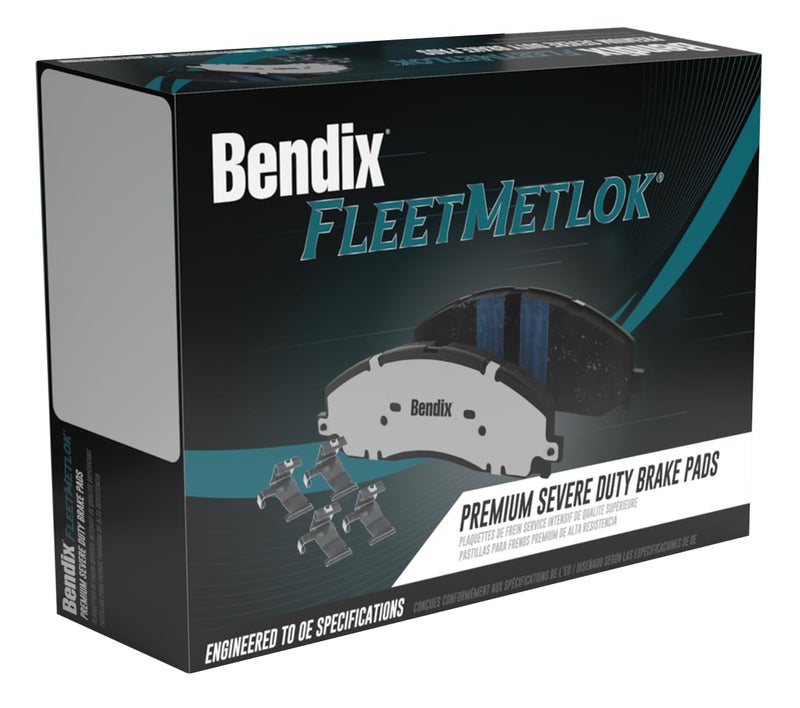 Bendix MKD786AFM Fleet Metlok Severe Duty Rear Brake Pads for for Fleet and Pursuit Vehicles - Image 3