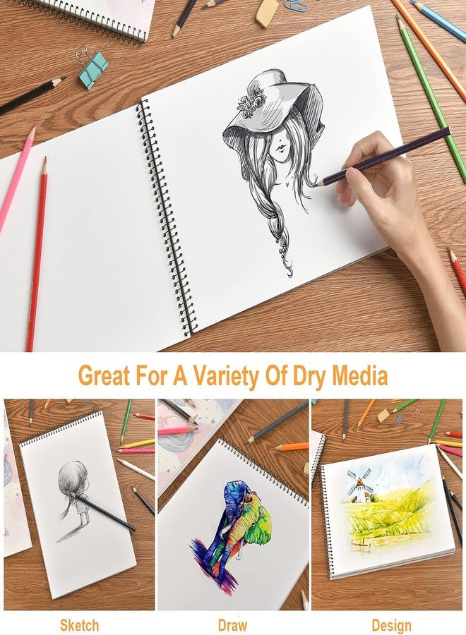 Mr. Pen Mr Pen Cute Mermaid Sketch Book A4 Size, Spiral Bound Sketchpad, Sketching and Drawing Paper, 100 Pages, 100 GSM, (8.3 x 11.7 inches) (Design 7) - Image 5