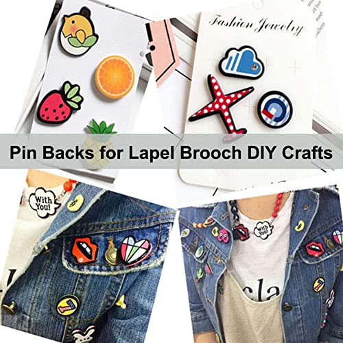 KASBEE Rubber Pin Backs, 50PCS Lapel Pin Backs, Pin Safety Backs for Brooch Tie Hat Badge Insignia, Black - Image 5