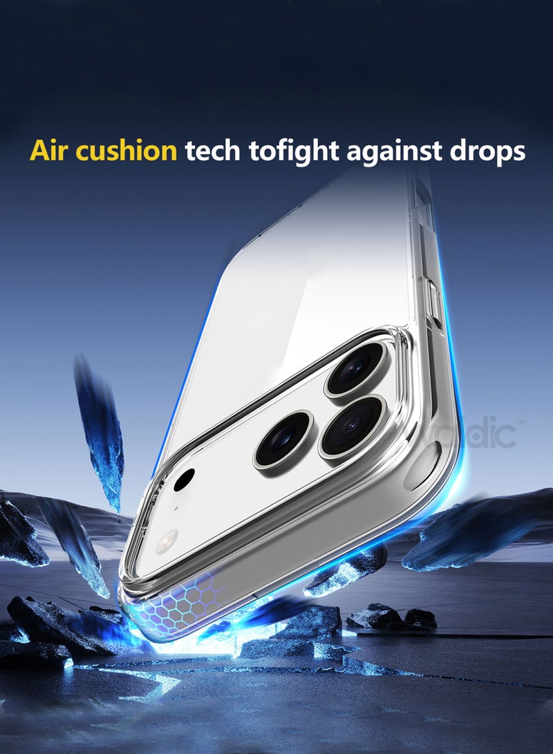 Waldic Apple iPhone 17 Pro Premium Case | Premium Silicone Case Cover Designed for Apple iPhone 17 Pro   | Apple iPhone 17 Pro   Case Camera and Drop Protection Thin Protective Back Cover Case for Apple iPhone 17 Pro - Clear - Image 2