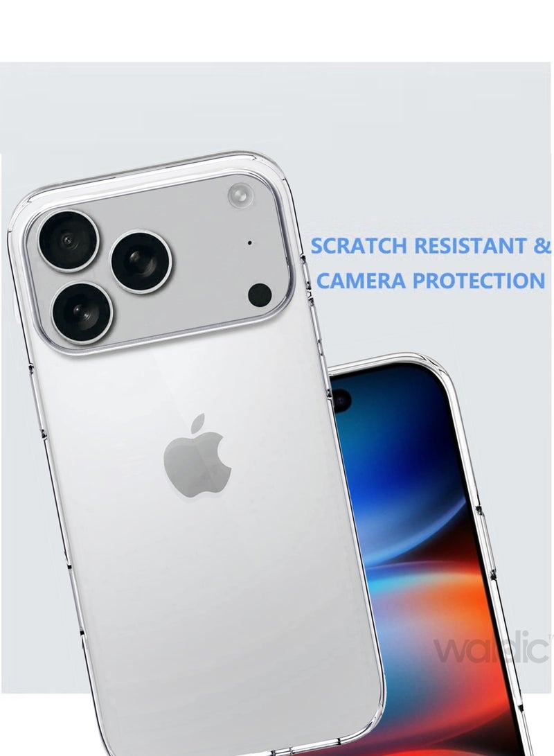 Waldic Apple iPhone 17 Pro Premium Case | Premium Silicone Case Cover Designed for Apple iPhone 17 Pro   | Apple iPhone 17 Pro   Case Camera and Drop Protection Thin Protective Back Cover Case for Apple iPhone 17 Pro - Clear - Image 3