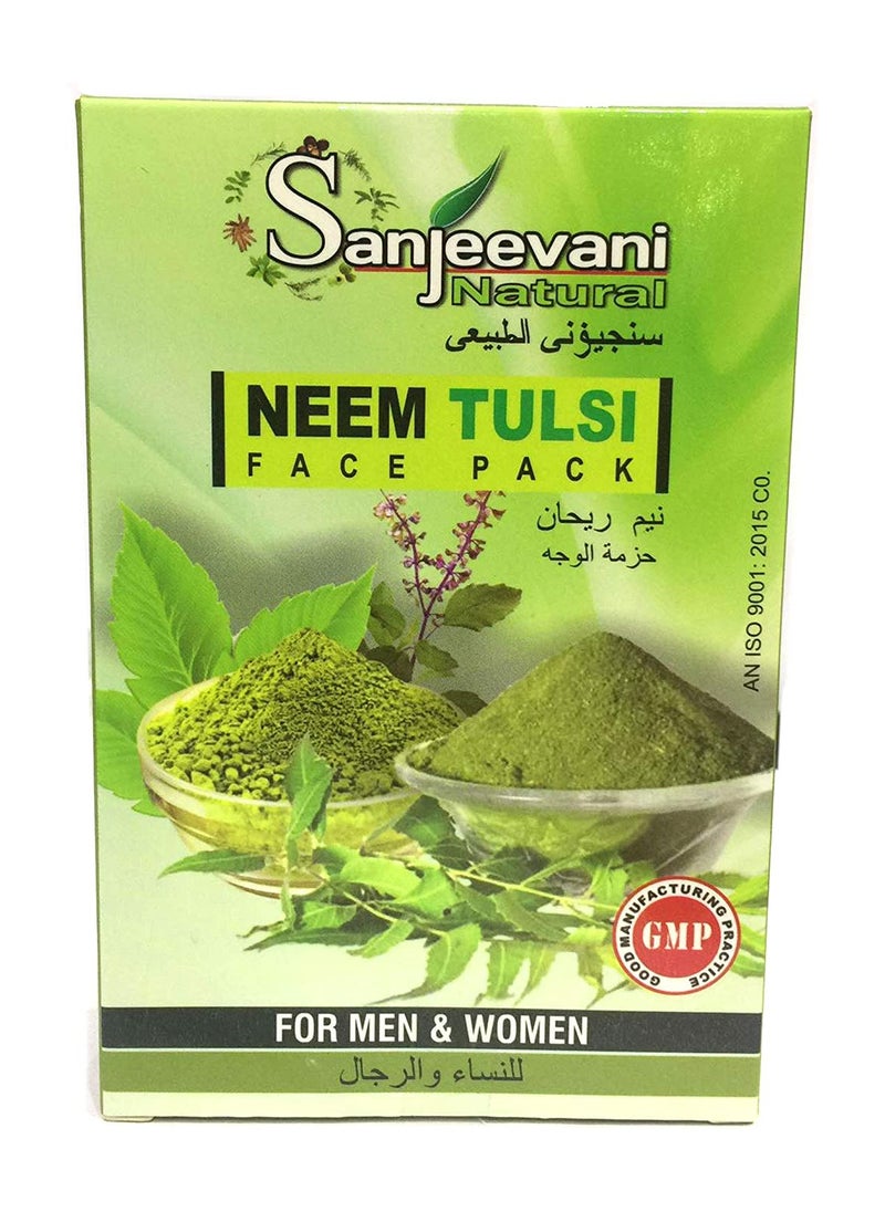 Sanjeevani Natural - Neem Tulsi Face Pack 100g - Image 1