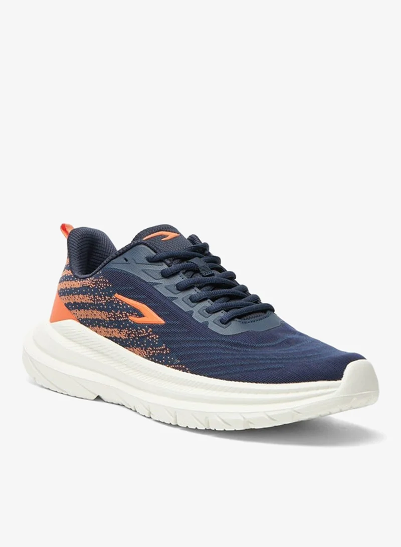 Dash Colourblock Sports Shoes with Lace-up Closure