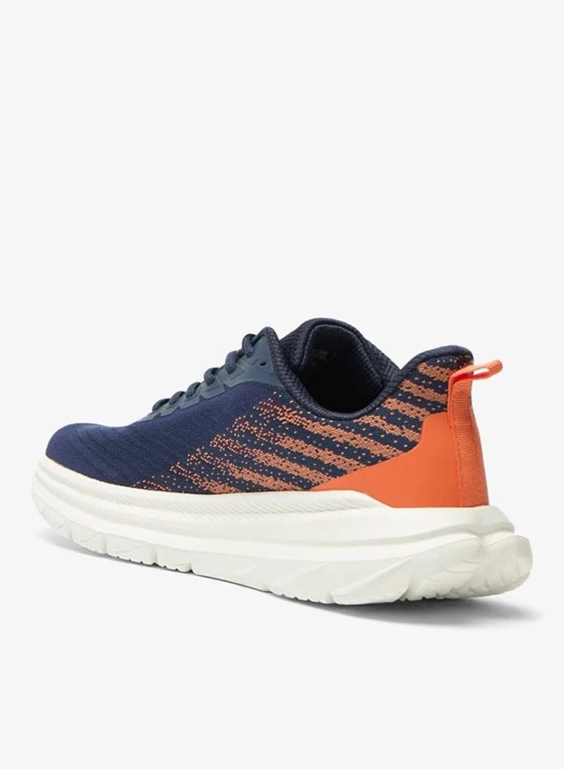 Dash Colourblock Sports Shoes with Lace-up Closure