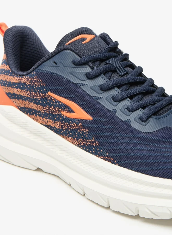 Dash Colourblock Sports Shoes with Lace-up Closure