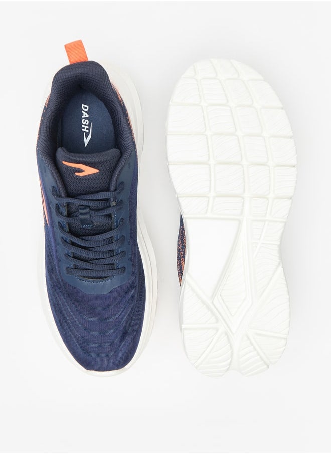 Dash Colourblock Sports Shoes with Lace-up Closure  - Image 4
