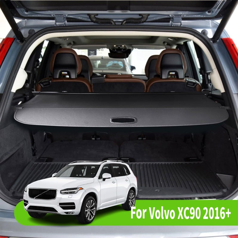 Liizoo Cargo Cover for Volvo XC90 (2016-2022) - Black Manual Trunk Cover - Image 2