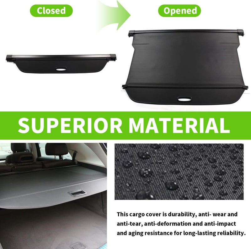 Liizoo Cargo Cover for Volvo XC90 (2016-2022) - Black Manual Trunk Cover - Image 3