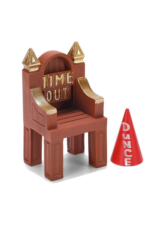 ASVP Shop - Dnd Time Out Chair & Dunce Hat Dice Jail Accessoriesgift For Dungeons And Dragons For All D&D Dice D20 D10 D8 D6 D4 - Image 1