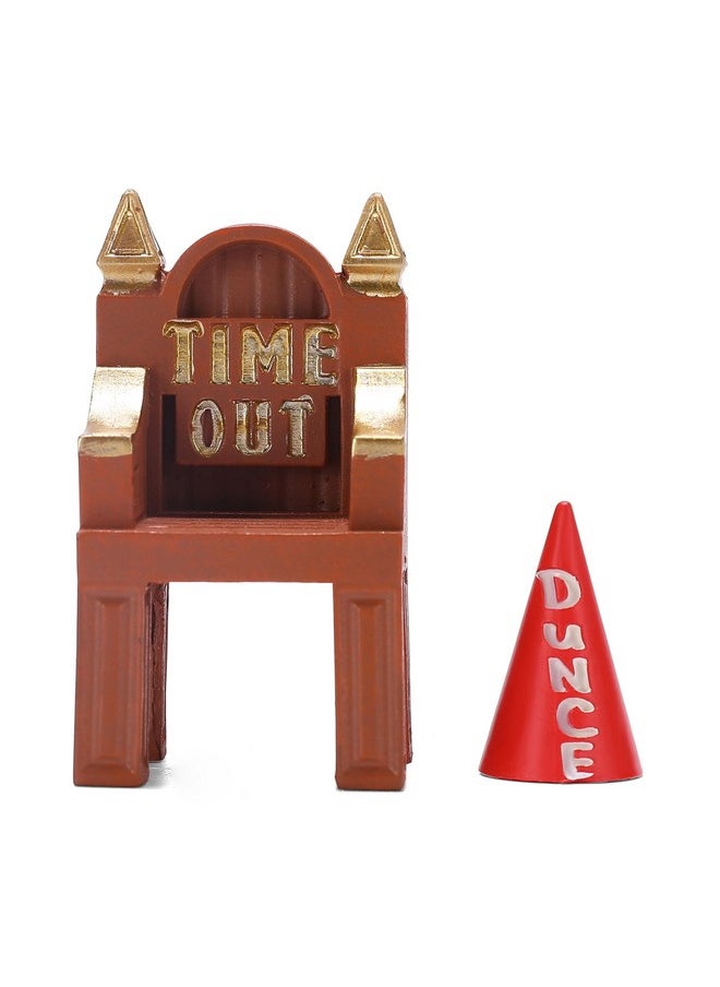 ASVP Shop - Dnd Time Out Chair & Dunce Hat Dice Jail Accessoriesgift For Dungeons And Dragons For All D&D Dice D20 D10 D8 D6 D4 - Image 1