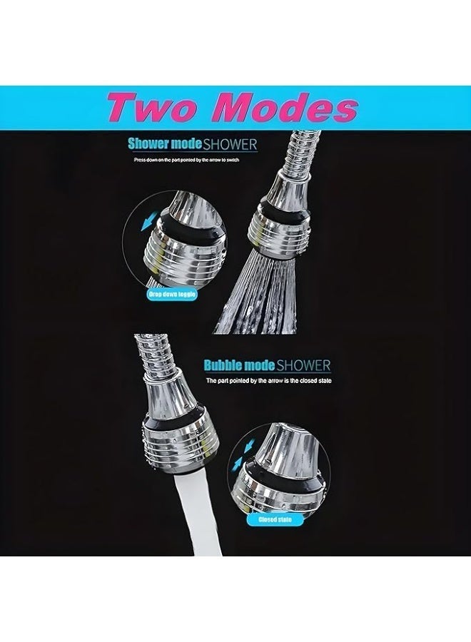 TrendSavy Kitchen Faucet Extension Anti Splash, 360° Rotating Tap Extender, Universal Sink Sprayer for Vegetable Washing & Water Saving - Image 3