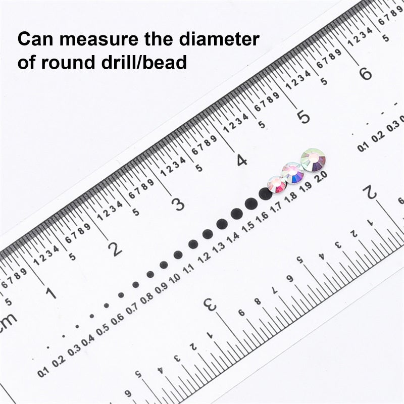 Transparent PVC Soft Ruler - Clear Easy-To-Use Scale Dual Inch Centimeter Markings Fake Nails Measuring Ruler for Nail Art Professionals & DIY Enthusiasts - Image 3