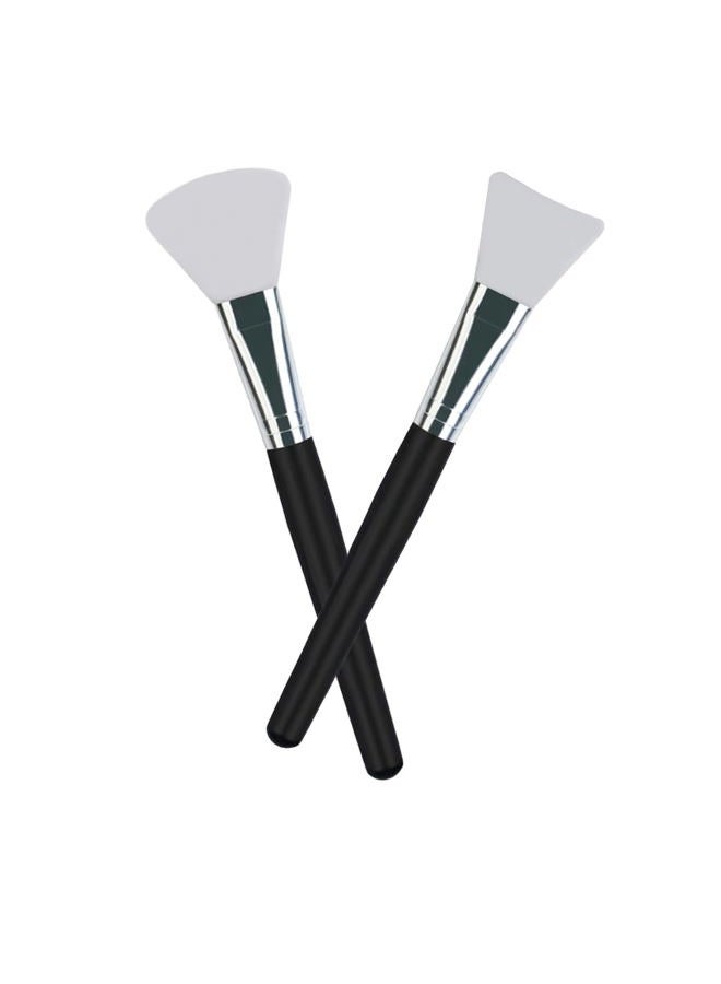 LORMAY فرشاة سيليكون للوجه 2 قطعة لتطبيق قناع الطين، قناع الطين، DIY، قناع النمذجة، لوشن الجسم، وكريم BB CC - Image 2