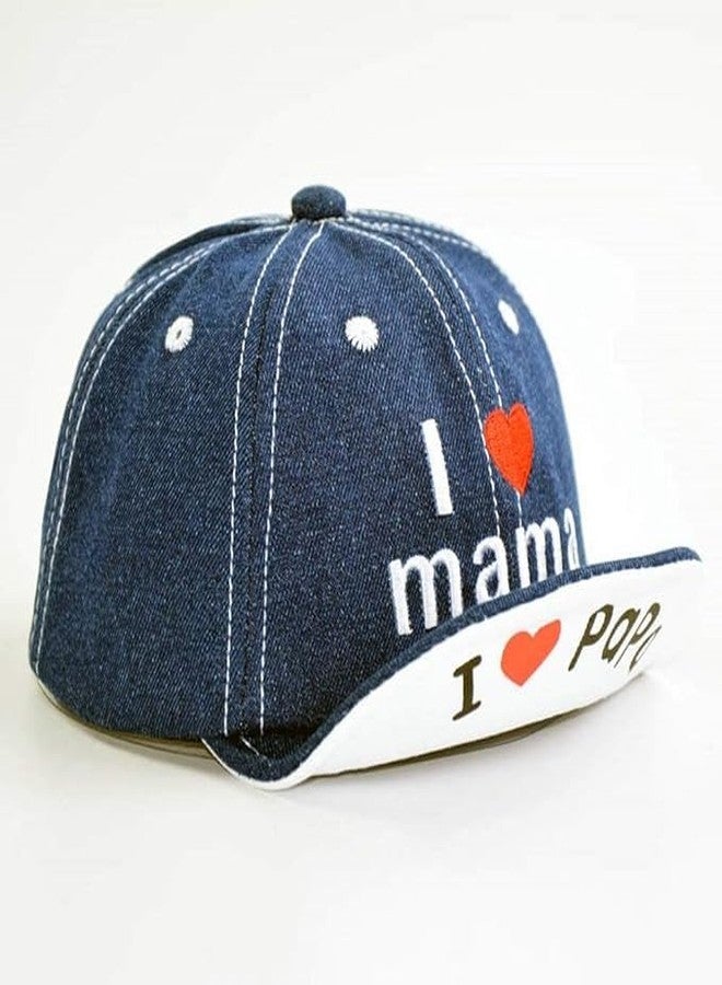 CAPICHINO Kid's Cotton Cap (Navy Blue_1-2 Years) (Blue) - Image 5