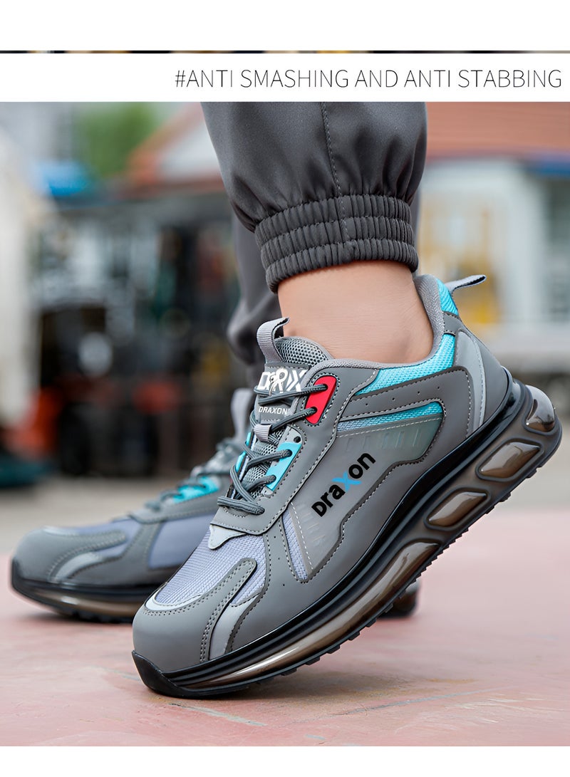 دراكسون أحذية أمان عصرية دراكسون للرجال والنساء بمعيار CE مع مقدمة فولاذية ونعل أوسط خفيف الوزن ومضاد للثقب، مناسبة لأعمال البناء(DX-55) - Image 5