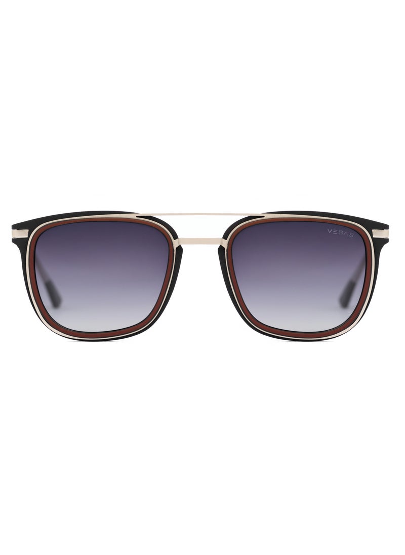 VEGAS Round Frame Eyewear Sunglasses V2049 - Red * Grey  - Image 2