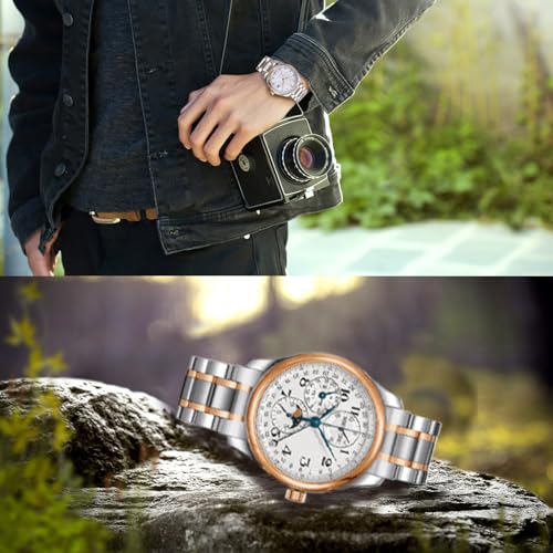 Juntan 18mm 20mm 22mm 24mm Watch Band Stainless Steel Quick Release Watch Bands Straps Curved & Straight Ends fit for Samsung Galaxy Watch 6/5/4/3 Metal Watch Bracelet for Men Women - Image 2
