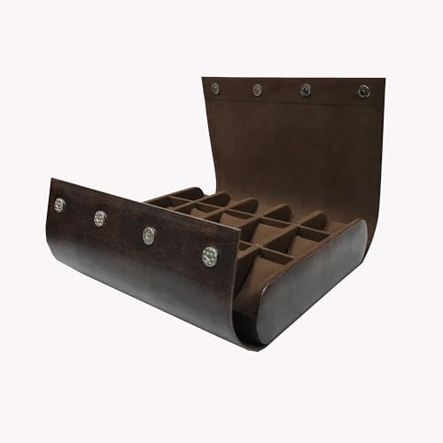 essart Premium 15-Slot Watch Roll Case – Elegant Leather Travel Watch Organizer & Collector Display Box - Image 1
