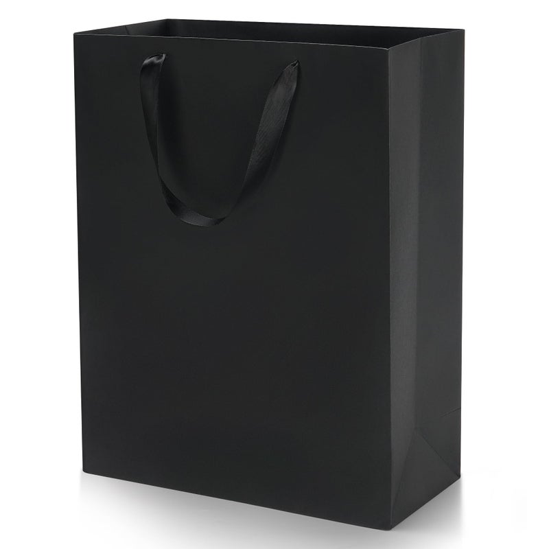 MOXARYSU Extra Large Black Gift Bags 16x6x12 Inch 3pcs Gift Bags With Handles Bulk For Party Shopping Birthday Wedding - Image 2