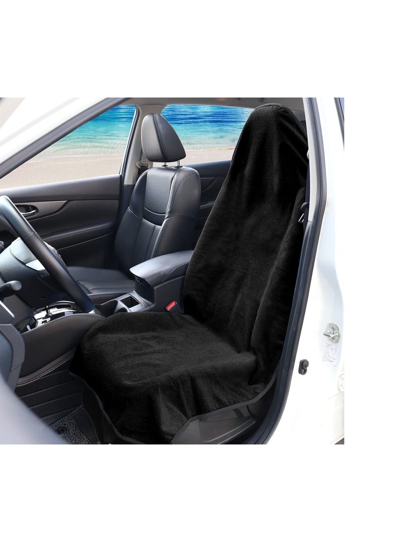 Car Seat Covers Multifunctional Sweat Towel Car Seat Cover Mat Portable Towel Car Seat Protector - Image 2