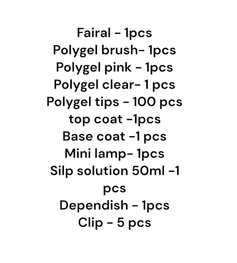 Brille Bee Nail Extension Polygel Kit UV Lamp 2x30ml Polygel Tubes Slip Solution Dappen Dish More - Image 5