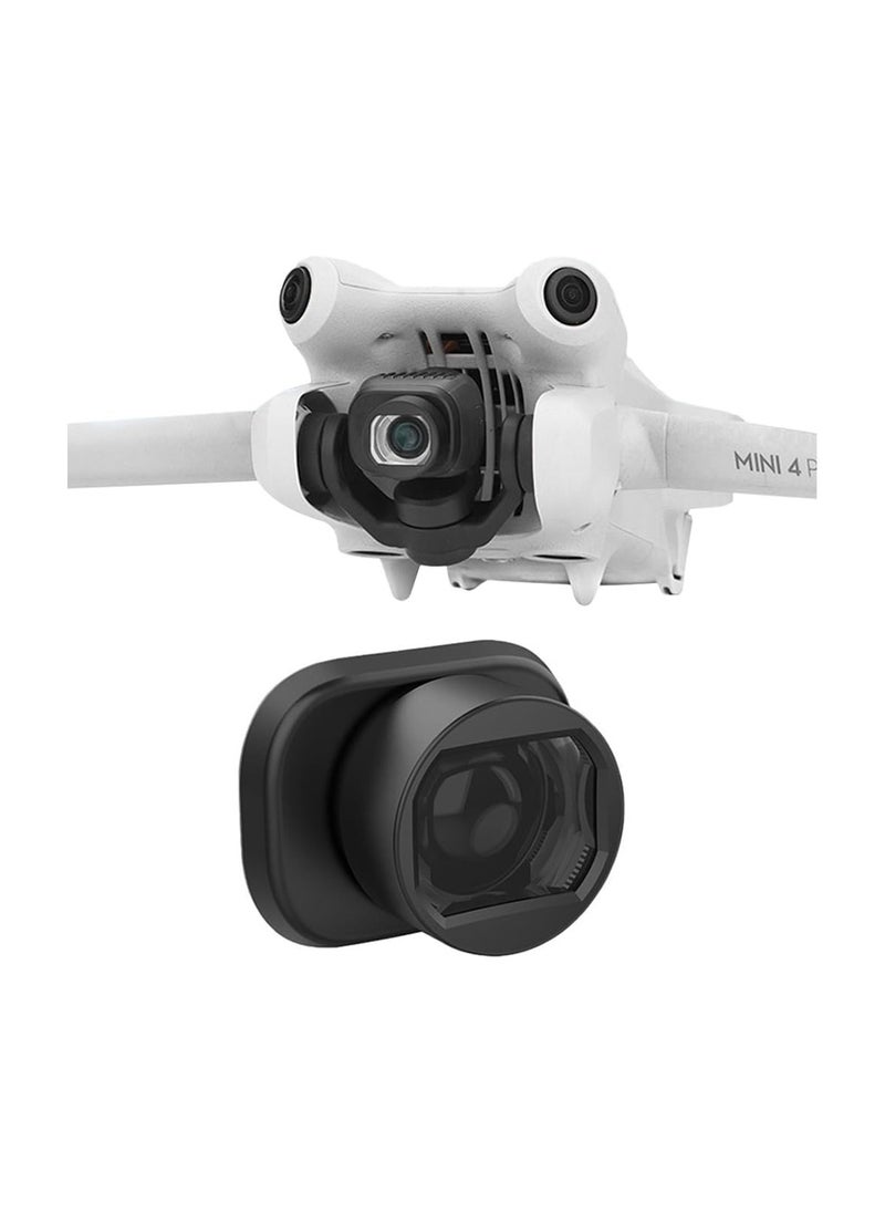 SYOSI - عدسة Mini 4 Pro واسعة الزاوية، مناسبة لطائرة DJI Mini 4 Pro بدون طيار، توسع نطاق العرض بنسبة 25%، ملحق أساسي لكاميرا الطائرة بدون طيار لتحسين التصوير الفوتوغرافي والفيديو - Image 1