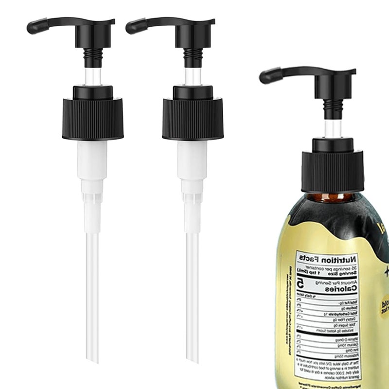 Oxyooh Syrup Pump for Javy Coffee Concentrate 6fl oz, 2 Pack Syrup Pump Dispenser Compatiable with Javy Protein Coffee Concentrate for 177ml Bottle, Replaces Measuring Spoon - Image 1