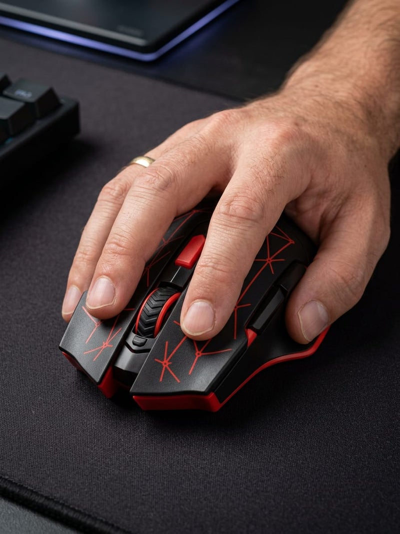 Fantech Blast X7 Macro RGB Gaming Mouse, 4800 DPI Sensor, 16.8 Million Colors RGB Lighting, 6 Programmable Buttons, Ergonomic Design Black - Image 3