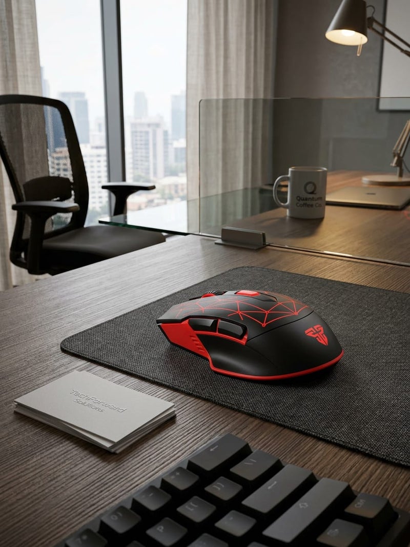 Fantech Blast X7 Macro RGB Gaming Mouse, 4800 DPI Sensor, 16.8 Million Colors RGB Lighting, 6 Programmable Buttons, Ergonomic Design Black - Image 2