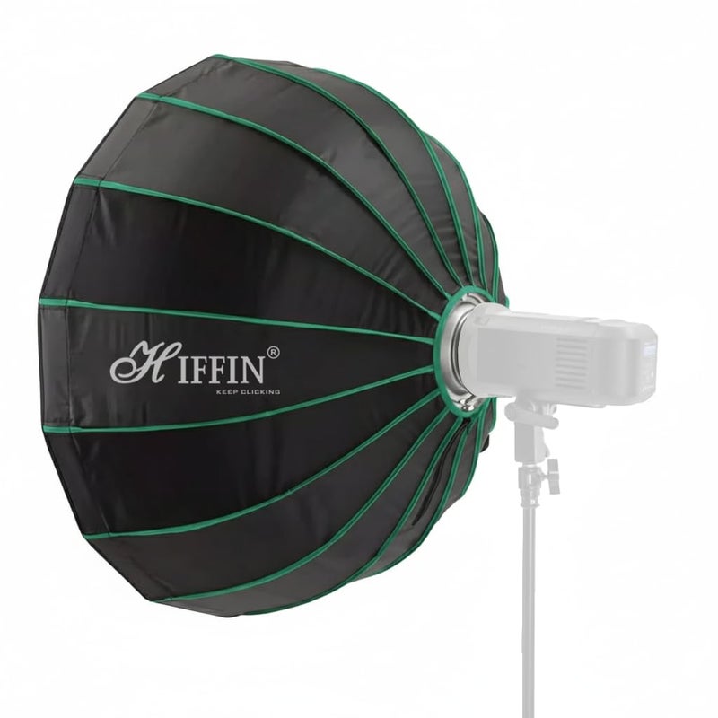HIFFIN KL-85 (85cm) Octagonal Softbox Quick Release | Bowens Mount with Grid, 2 Diffusers & Beauty Dish | for Hiffin COB Lights & All Bowens Mount Studio Lights - Image 5