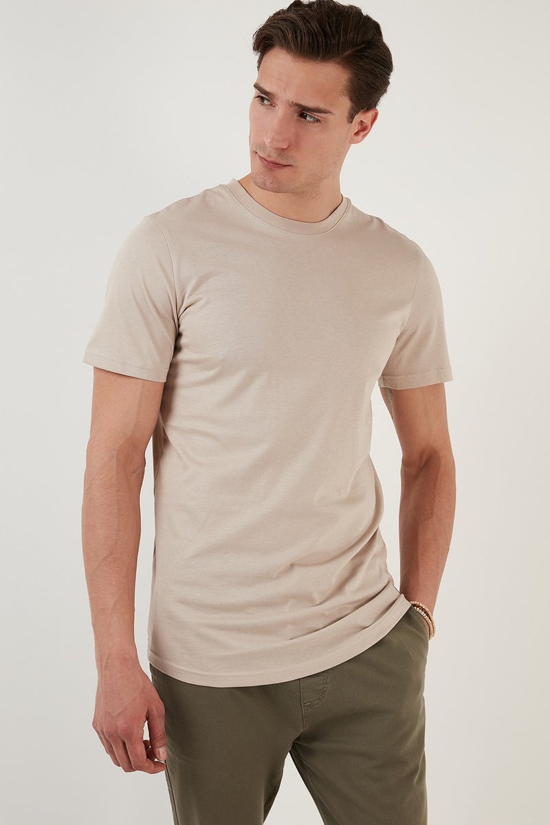 Buratti 100% Cotton Regular Fit Crew Neck T Shirt Men's T Shirt 5902511  - Image 3