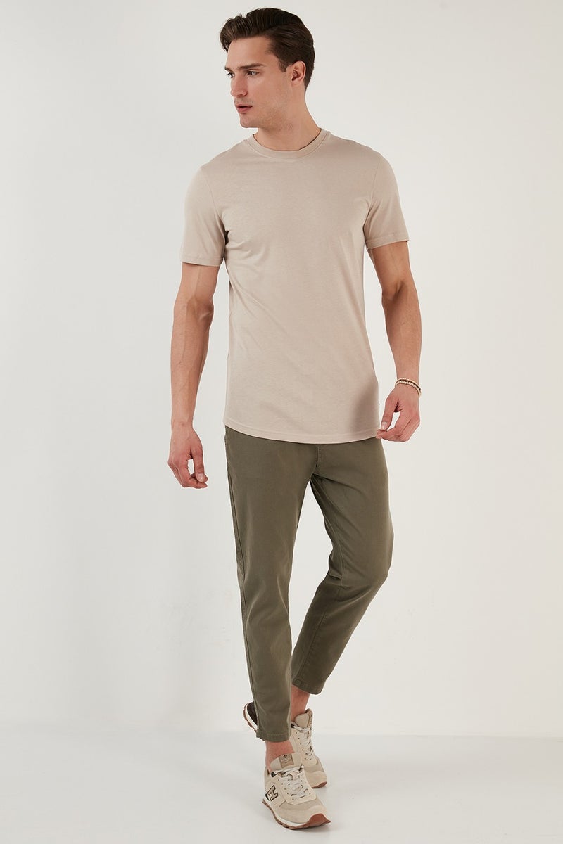 Buratti 100% Cotton Regular Fit Crew Neck T Shirt Men's T Shirt 5902511  - Image 4