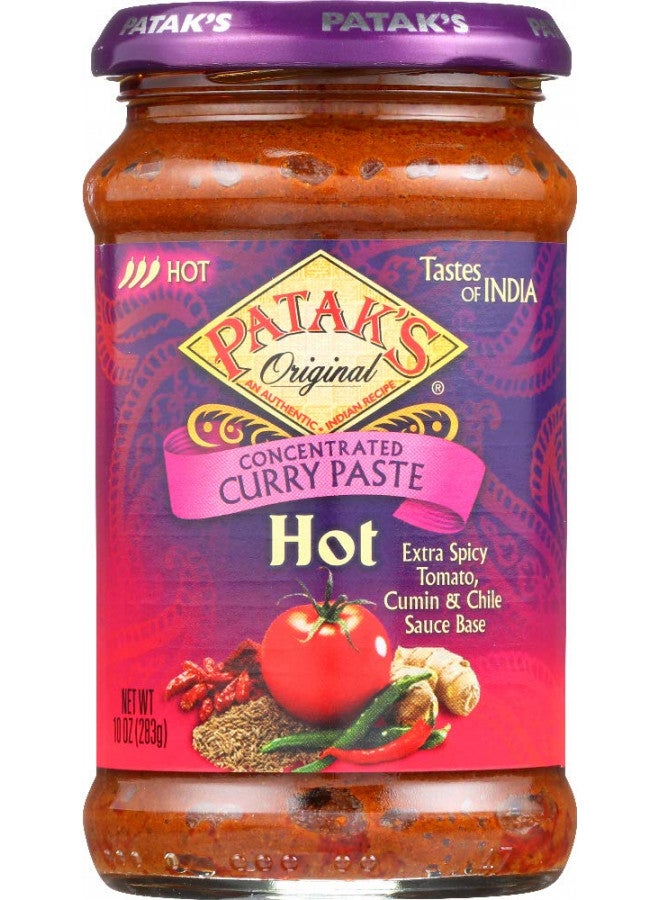 Patak's Pataks Curry Paste Hot 10oz - Image 1