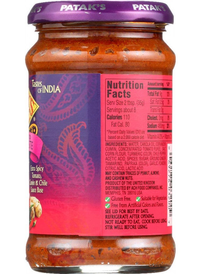 Patak's Pataks Curry Paste Hot 10oz - Image 3