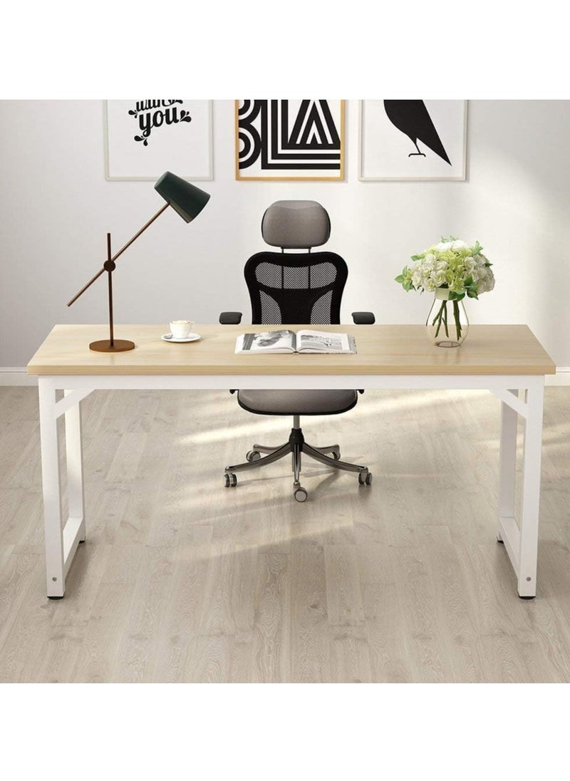 Generic - Computer Desk Table, Office Writing Work Student Study Desk, Computer Laptop Table Desk, Office Corner Desk, Home Office Desk, Wooden Table for Home Bedroom Office, Gaming Desk, 120x60x75cm - Image 1
