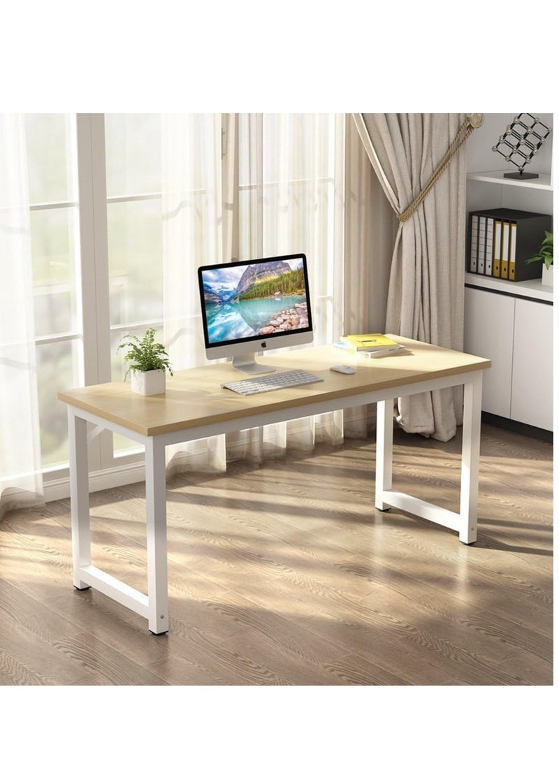 Generic - Computer Desk Table, Office Writing Work Student Study Desk, Computer Laptop Table Desk, Office Corner Desk, Home Office Desk, Wooden Table for Home Bedroom Office, Gaming Desk, 120x60x75cm - Image 1